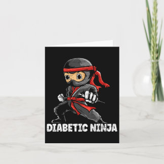 Tarjeta Ninja Diabética Diabetes Awareness Mes T1d Tipo 1