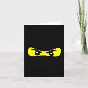 Tarjeta Ninja Eyes Fun Halloween Ninja Costume