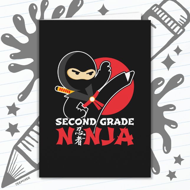 Tarjeta Ninja Kick de 2º Grado De Regreso A La Escuela (Subido por el creador)