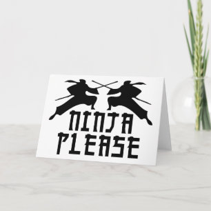 Tarjeta ¡Ninja por favor!