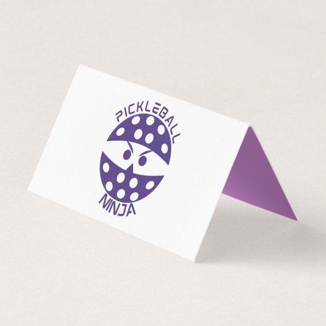 Tarjeta Ninja Purple Pickleball (Anverso)