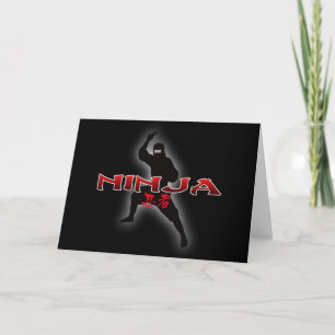 Tarjeta Ninja Silhouette