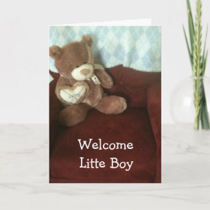 TARJETA NIÑO BIEN BIENVENIDO A LA ADOPCIÓN