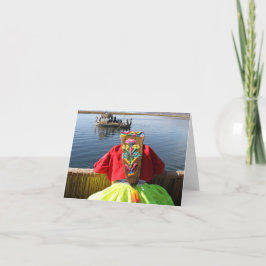 Tarjeta Niño - Chica de Perú