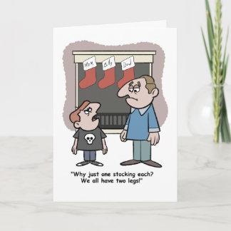 Tarjeta Niño codicioso