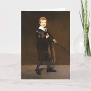 Tarjeta Niño con espada (de Edouard Manet)