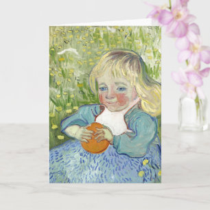 Tarjeta Niño con Naranja, Vincent Van Gogh
