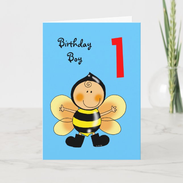 Tarjeta Niño de 1 año (Anverso)