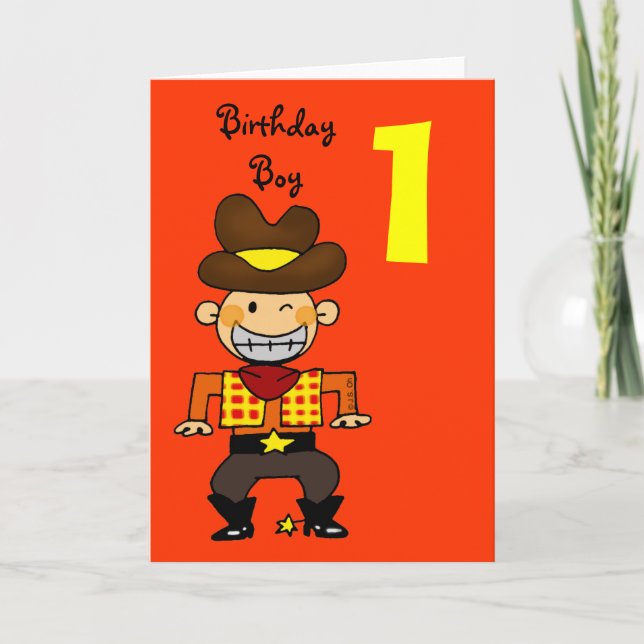 Tarjeta Niño de 1 año (Anverso)