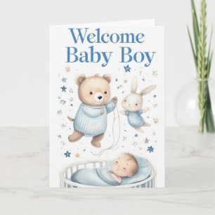 Tarjeta Niño de bienvenida