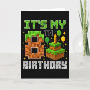 Tarjeta Niño de cumpleaños es mi niño de octavo cumpleaños