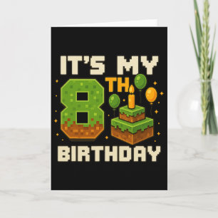 Tarjeta Niño de cumpleaños es mi niño de octavo cumpleaños