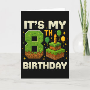 Tarjeta Niño de cumpleaños es mi niño de octavo cumpleaños