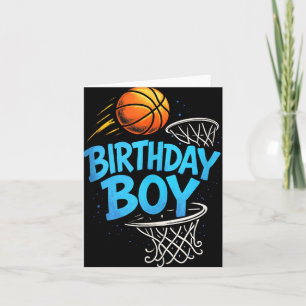 Tarjeta Niño de cumpleaños - jugador de baloncesto Deporti