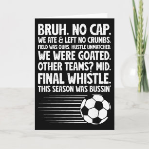 Tarjeta Niño de Fútbol Niño de Fútbol Divertido 
