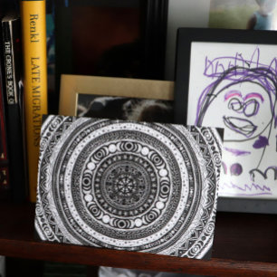 Tarjeta Niño de la luna Mandala Triple mujer de la luna