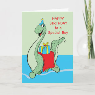 Tarjeta Niño, dinosaurio cumpleaños