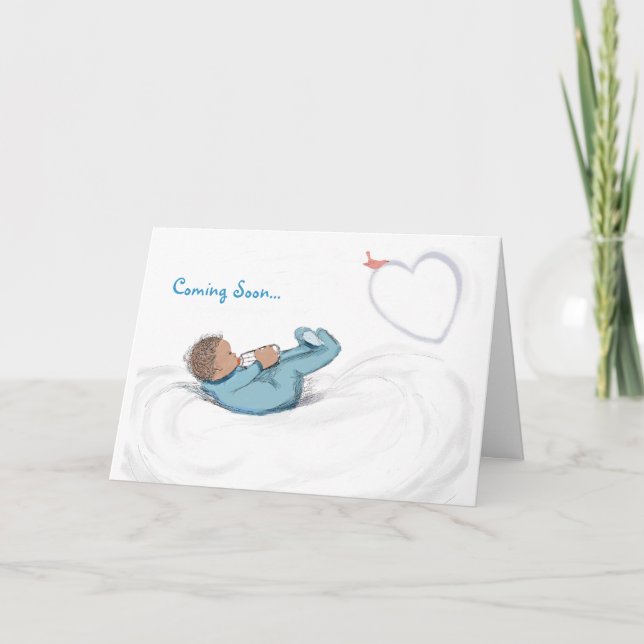 Tarjeta Niño en espera: Felicitaciones - Niño (Anverso)