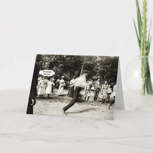 Tarjeta Niño en movimiento de los años 1890, Personalizado (Anverso)