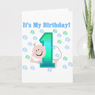 Tarjeta Niño es mi primer cumpleaños