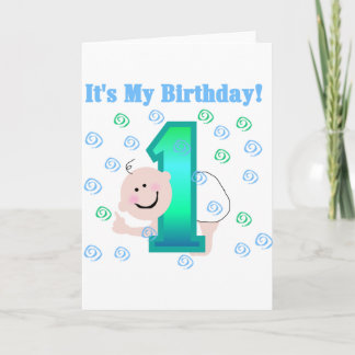 Tarjeta Niño es mi primer cumpleaños