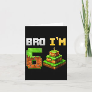 Tarjeta Niño es mi sexto juego de cumpleaños para hermanos