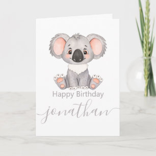 Tarjeta niño feliz cumpleaños