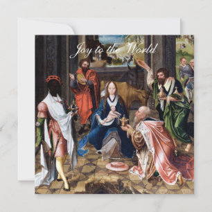 Tarjeta Niño Jesús con los Magos