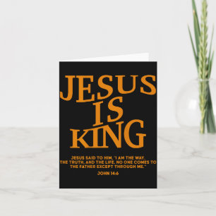 Tarjeta Niño Jesús es rey Camo cristiano Dios Hijo S