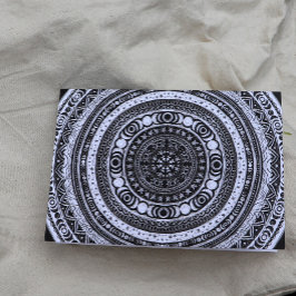 Tarjeta Niño Moon Mandala Triple Bruja Luna