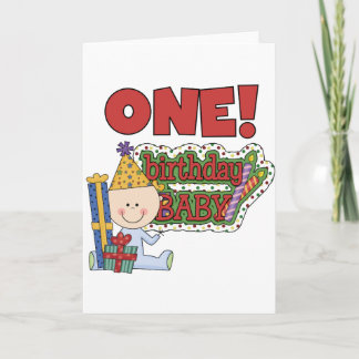 Tarjeta Niño Nacimiento Primer cumpleaños camisetas y rega
