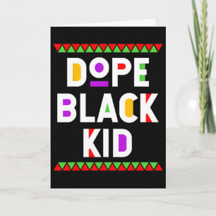 Tarjeta Niño Negro Droga Afroamericano Mes de la Historia 