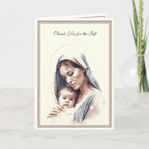 Tarjeta Niño o Chica Religiosa Católica Gracias