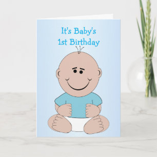 Tarjeta Niño Primer cumpleaños
