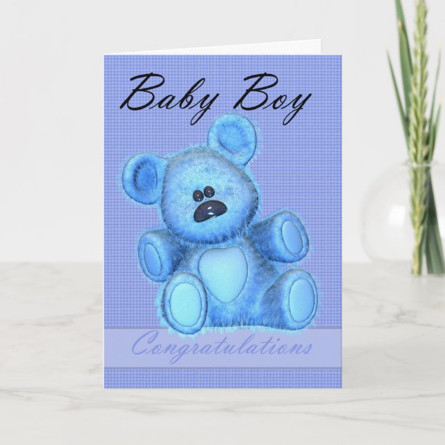 Tarjeta Niño recién nacido Felicidades (Anverso)