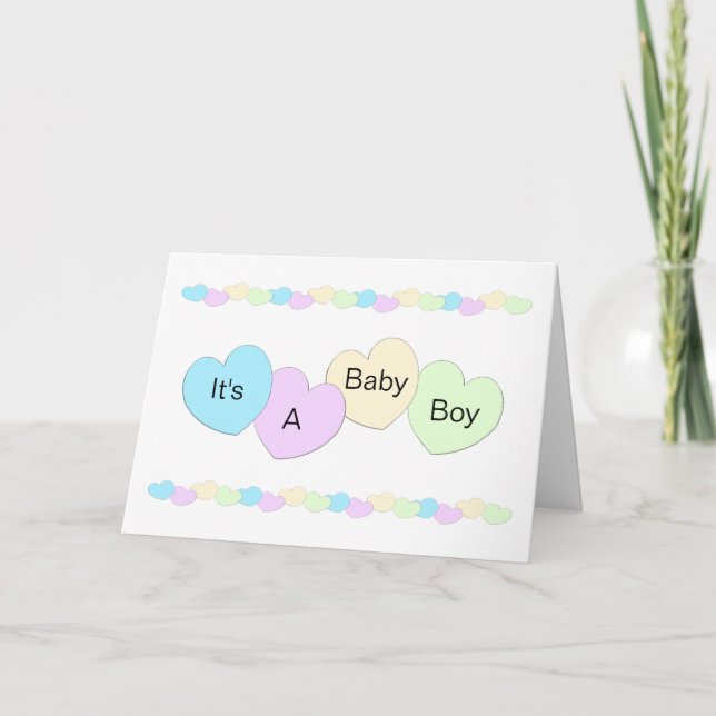 Tarjeta Niño recién nacido personalizado (Anverso)
