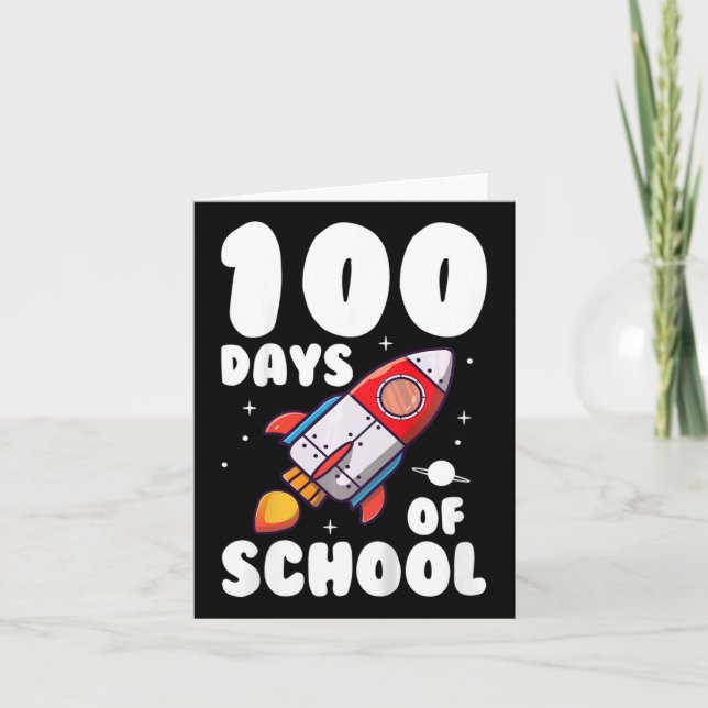 Tarjeta Niños 100 Días Escolares 100º Día De La Escuela 1 (Anverso)