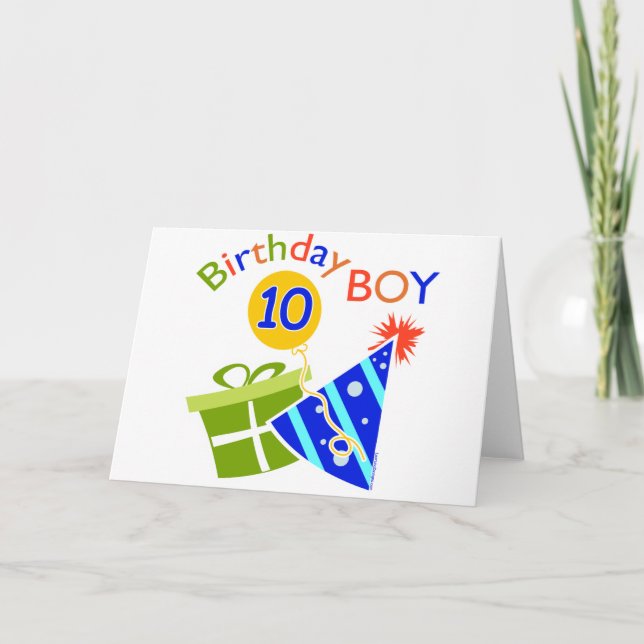 Tarjeta Niños 10 años (Anverso)