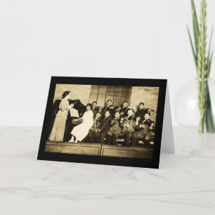 Tarjeta Niños 1910 de la orquesta