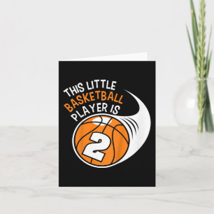 Tarjeta Niños 2º Nacimiento Niños Baloncesto Deporte 2 Año
