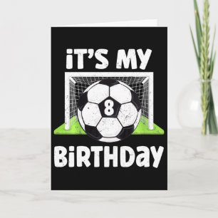 Tarjeta Niños 8 Años Fútbol Cumpleaños 8º Jugador Niños B