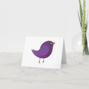 Tarjeta Niños adorables pájaros