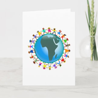 Tarjeta Niños africanos