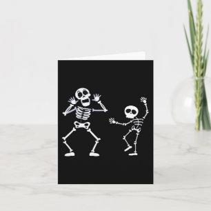 Tarjeta Niños Chicas de Halloween esqueleto Griddy Dance T