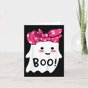 Tarjeta Niños chicas Feliz Fantasma De Halloween Con Banda