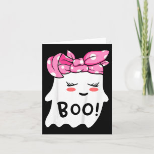 Tarjeta Niños chicas Feliz Fantasma De Halloween Con Banda