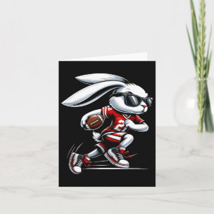 Tarjeta Niños chicos felices conejo de Pascua jugando al f