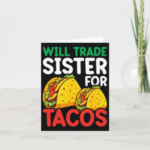 Tarjeta Niños Comerciarán Hermanas De Tacos Toddler Boys C
