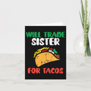 Tarjeta Niños Comerciarán Hermanas De Tacos Toddler Boys C