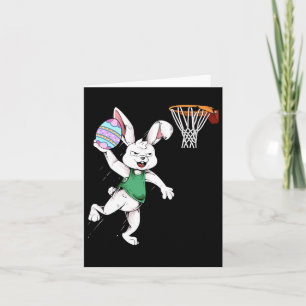Tarjeta Niños conejo de Pascua Niños hombres conejo Dunkin